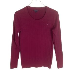 Tommy Hilfiger Women's Cable Knit Sweater L
